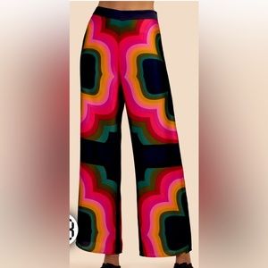 TRINA TURK Wide Leg Satin Hansa Pant. NEW with tags!